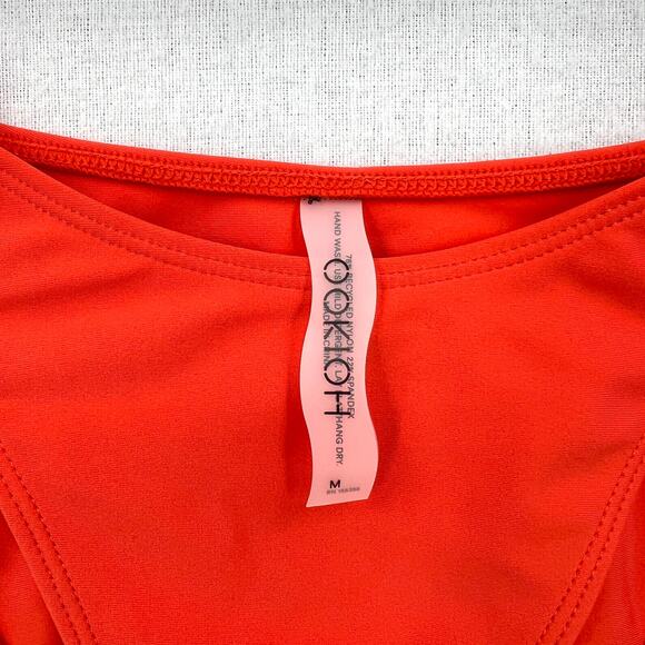 OOKIOH Monaco Bikini Bottom Womens Medium Orange High Leg Ring NWT - Picture 9 of 12